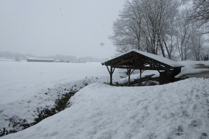 Bénagues sous la neige