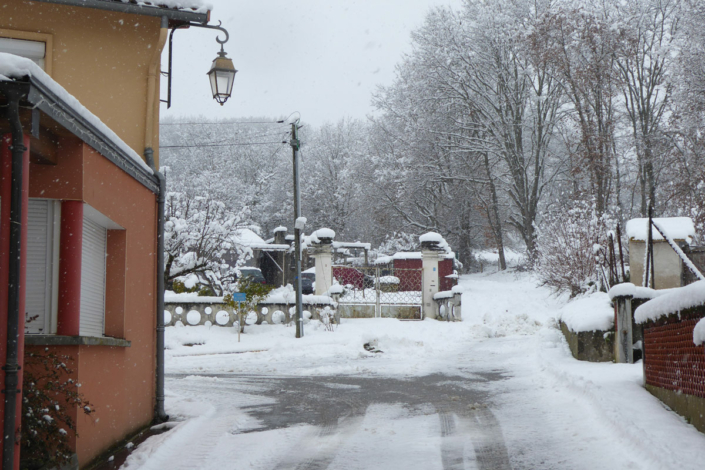 Bénagues sous la neige