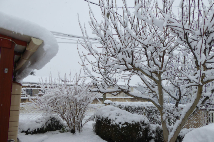 Bénagues sous la neige