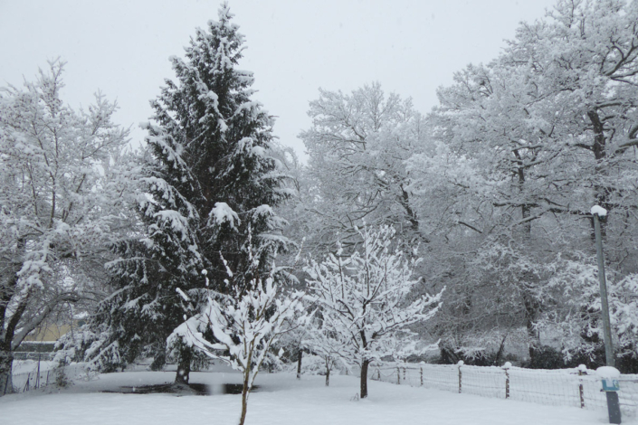 Bénagues sous la neige