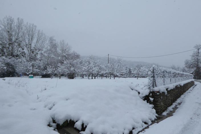 Bénagues sous la neige