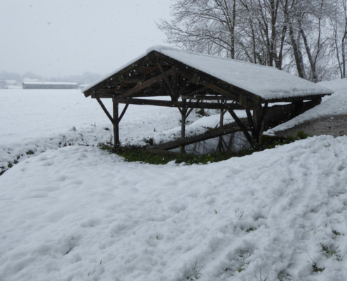 Bénagues sous la neige