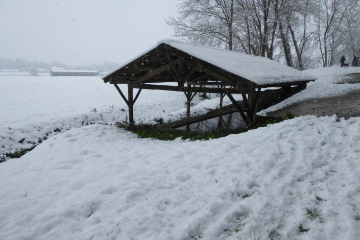 Bénagues sous la neige