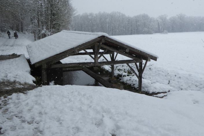 Bénagues sous la neige