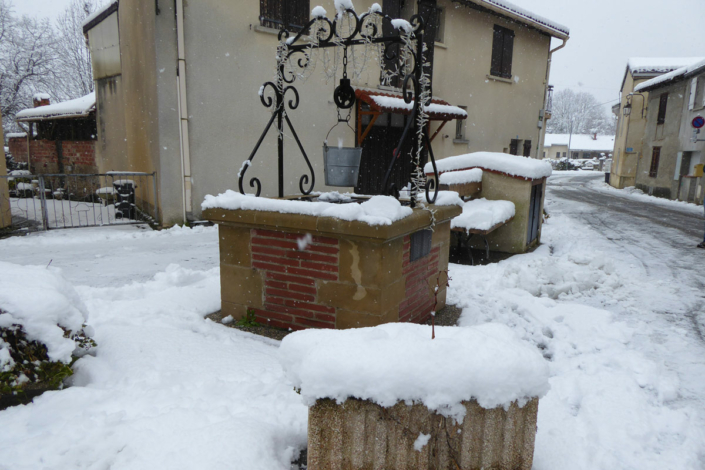 Bénagues sous la neige