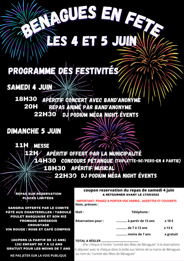 Fête de Bénagues 2022