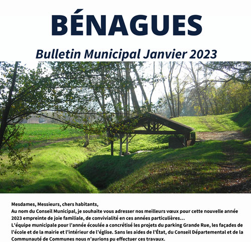Bulletin Municipal Bénagues - Janvier 2023