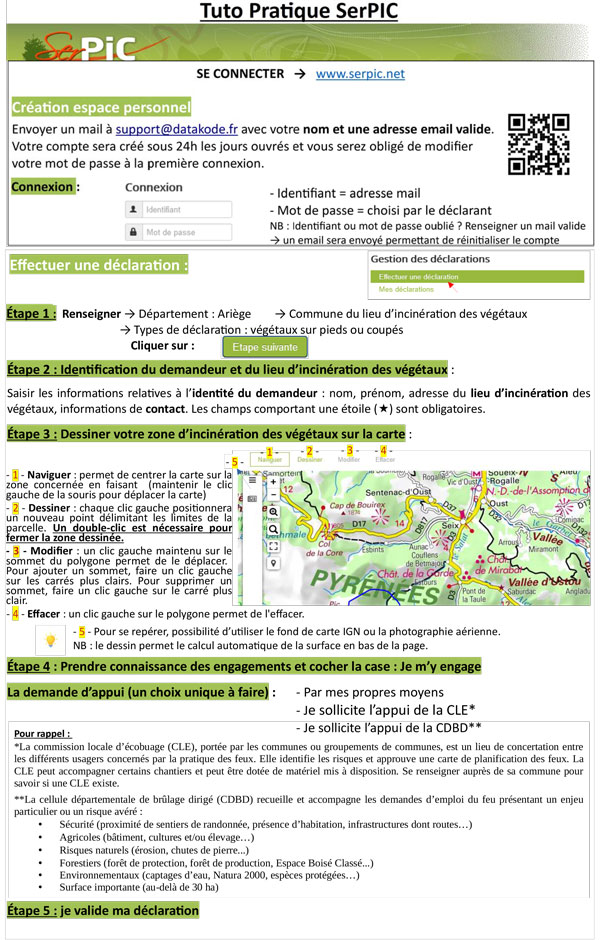 Emploi du feu, comment déclarer ?